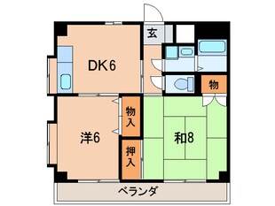 ドミール緑が丘の物件間取画像